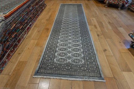 Hand-Knotted Bokhara Runner From Pakistan