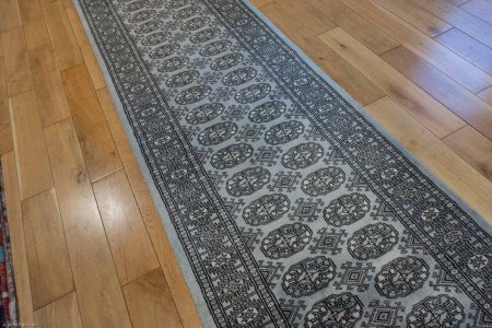 Hand-Knotted Bokhara Runner From Pakistan