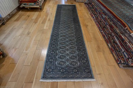 Hand-Knotted Bokhara Runner From Pakistan