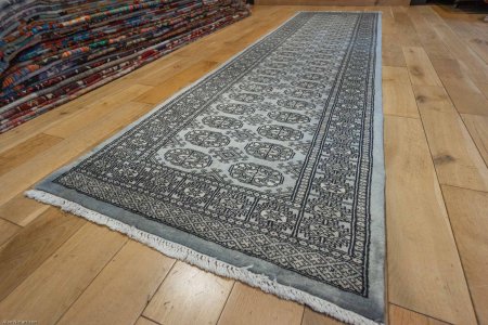 Hand-Knotted Bokhara Runner From Pakistan