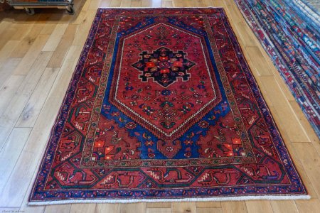 Hand-Knotted Hamadan Rug From Iran (Persian)