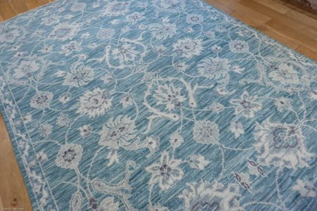 Hand-Knotted Tonal Rug From India