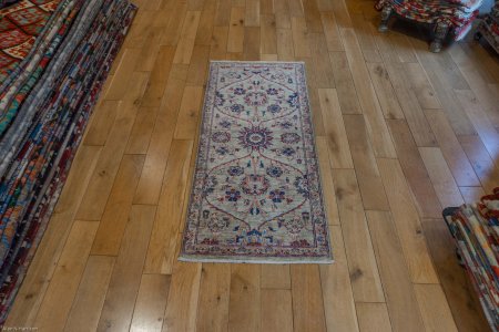 Hand-Knotted Fine Mamluk Rug From Afghanistan