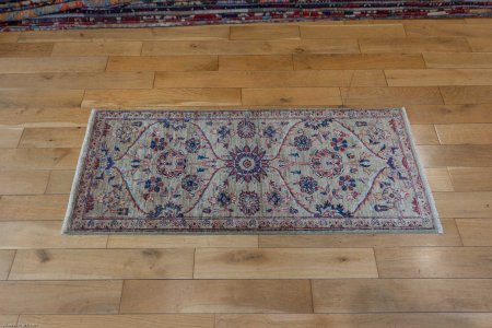 Hand-Knotted Fine Mamluk Rug From Afghanistan