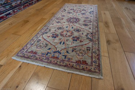 Hand-Knotted Fine Mamluk Rug From Afghanistan