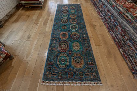 Hand-Knotted Ersari Runner From Pakistan