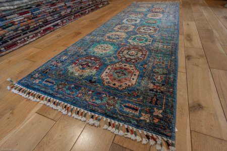Hand-Knotted Ersari Runner From Pakistan