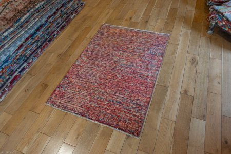 Hand-Knotted Berber Natural Rug From Afghanistan