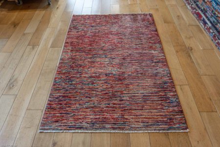 Hand-Knotted Berber Natural Rug From Afghanistan