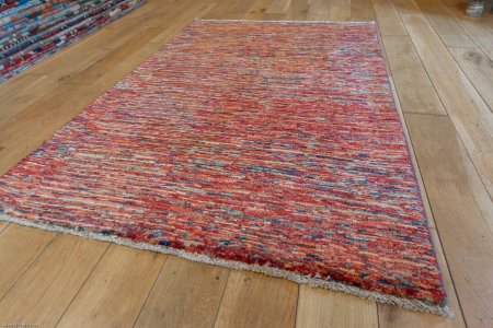 Hand-Knotted Berber Natural Rug From Afghanistan