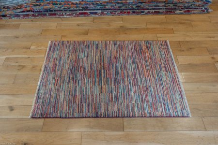 Hand-Knotted Berber Natural Rug From Afghanistan