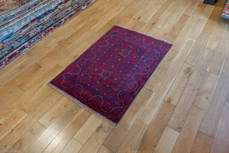 Hand-Knotted Khan Mahomadi Rug From Afghanistan