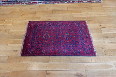 Hand-Knotted Khan Mahomadi Rug From Afghanistan