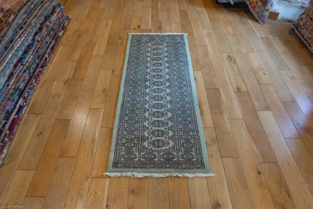 Hand-Knotted Bokhara Runner From Pakistan