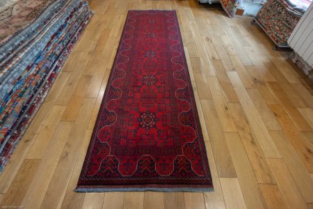 Hand-Knotted Khan Mahomadi Runner From Afghanistan