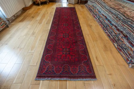 Hand-Knotted Khan Mahomadi Runner From Afghanistan