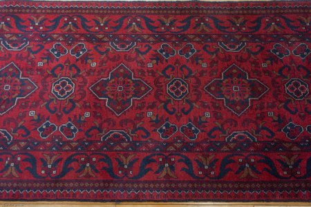 Hand-Knotted Khan Mahomadi Runner From Afghanistan
