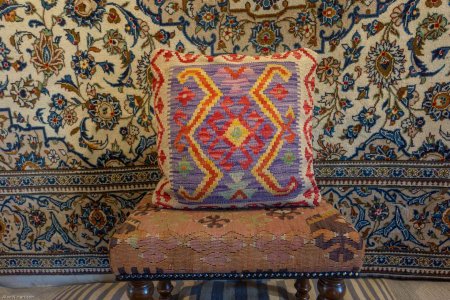Hand-Made Mazar Cushion From Afghanistan