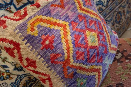 Hand-Made Mazar Cushion From Afghanistan