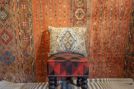 Hand-Made Mazar Cushion From Afghanistan