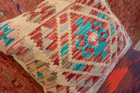 Hand-Made Mazar Cushion From Afghanistan
