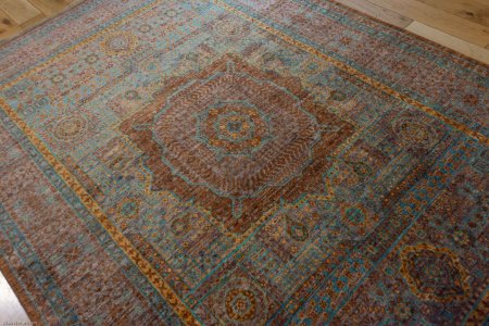 Hand-Knotted Fine Mamluk Rug From Afghanistan