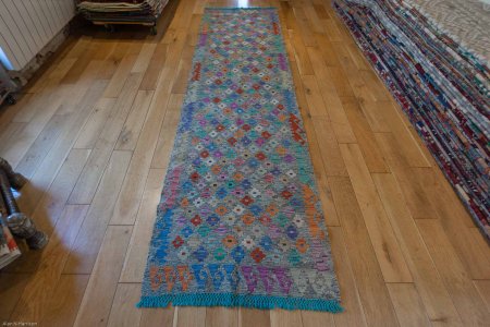 Hand-Made Mazar Runner From Afghanistan