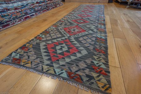 Hand-Made Mazar Runner From Afghanistan