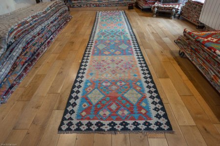 Hand-Made Mazar Runner From Afghanistan