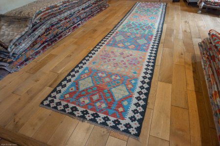 Hand-Made Mazar Runner From Afghanistan