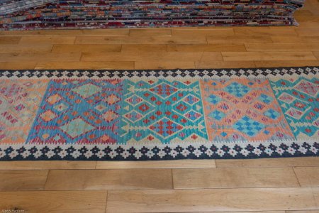 Hand-Made Mazar Runner From Afghanistan
