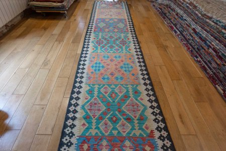 Hand-Made Mazar Runner From Afghanistan