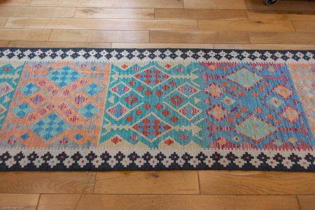 Hand-Made Mazar Runner From Afghanistan