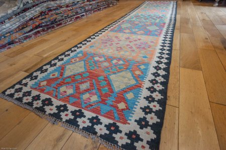 Hand-Made Mazar Runner From Afghanistan