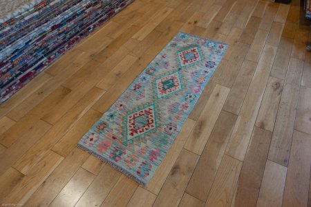 Hand-Made Mazar Runner From Afghanistan