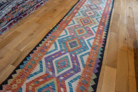 Hand-Made Mazar Runner From Afghanistan