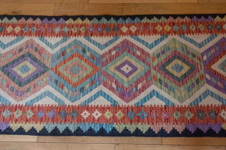 Hand-Made Mazar Runner From Afghanistan