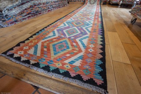 Hand-Made Mazar Runner From Afghanistan