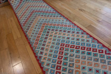Hand-Made Mazar Runner From Afghanistan