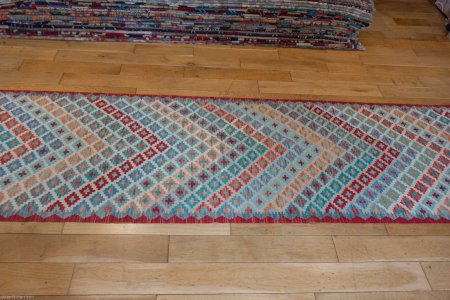 Hand-Made Mazar Runner From Afghanistan