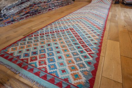 Hand-Made Mazar Runner From Afghanistan