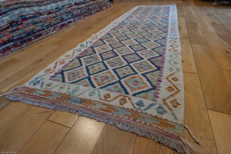 Hand-Made Mazar Runner From Afghanistan
