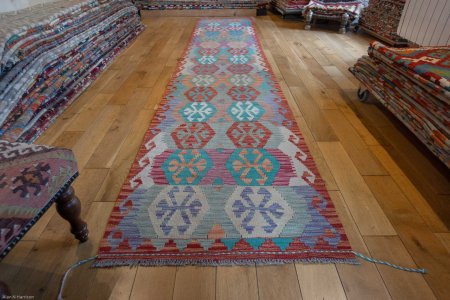 Hand-Made Mazar Runner From Afghanistan