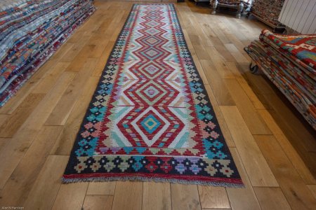 Hand-Made Mazar Runner From Afghanistan