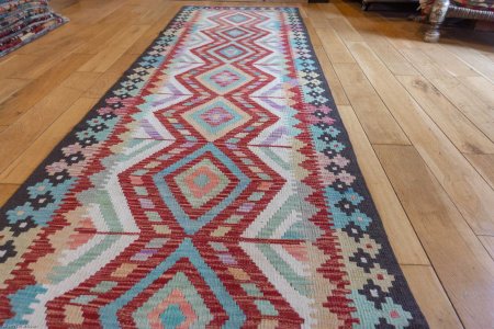 Hand-Made Mazar Runner From Afghanistan