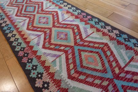 Hand-Made Mazar Runner From Afghanistan