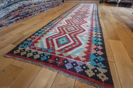 Hand-Made Mazar Runner From Afghanistan