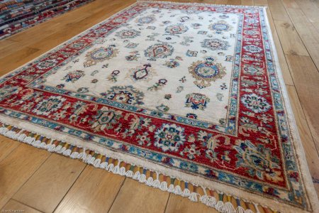 Hand-Knotted Ziegler Rug From Afghanistan