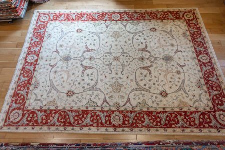 Hand-Knotted Ziegler Rug From Afghanistan