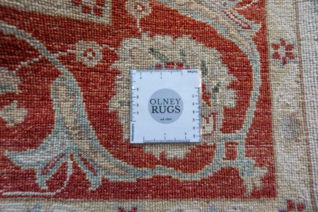 Hand-Knotted Ziegler Rug From Afghanistan